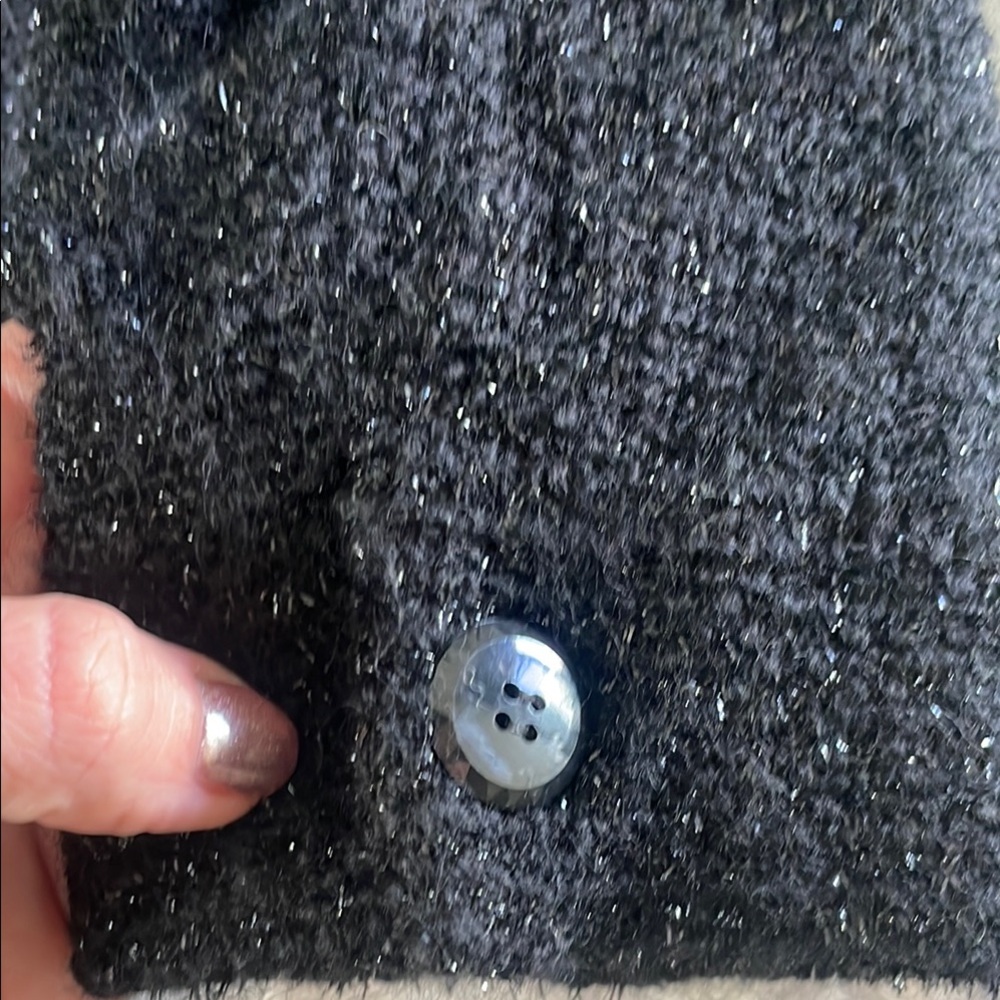 Jones New York Black Blazer Structured Wool-Blend - Picture 7 of 10